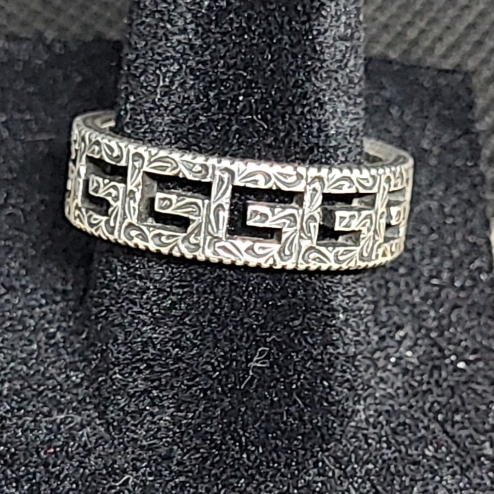 Authentic & iconic Gucci Silver Men's Ring. # 9 - Picture 6 of 7